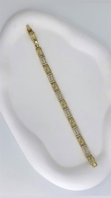 Vip 14 K Taşlı Vrsc Model Bileklik