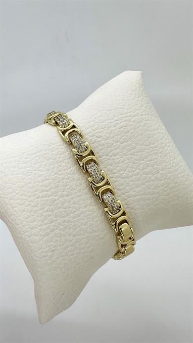 Vip 14 K Zirkon Taşlı Bileklik