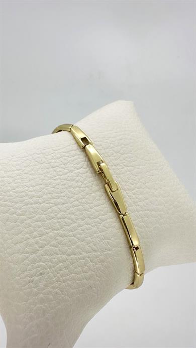 Vip 14 K Zirkon Taşlı Kare Bileklik