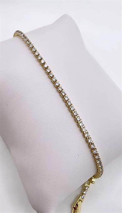 Vip 14 K Altın Kaplama Gold İnce Suyolu Bileklik