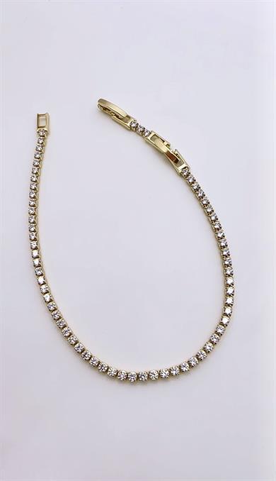 Vip 14 K Altın Kaplama Gold İnce Suyolu Bileklik