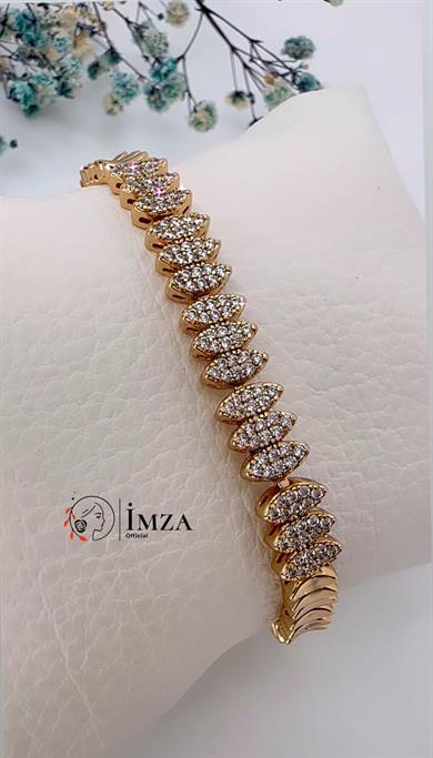 Vp Rose Gold Taşlı Bileklik
