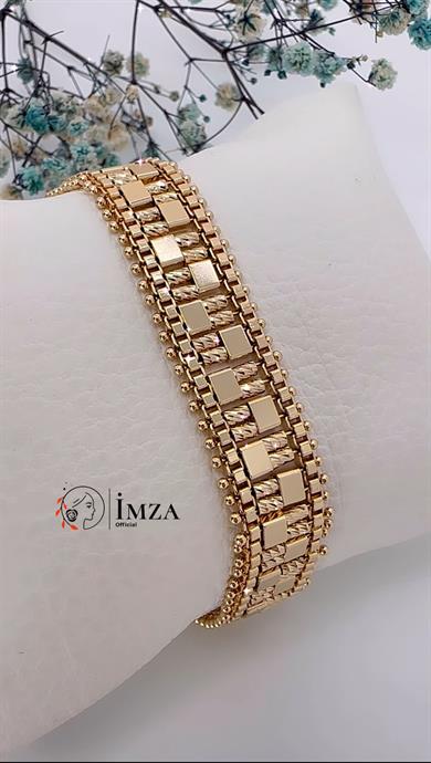Vip Dama Desenli Hasır Bileklik