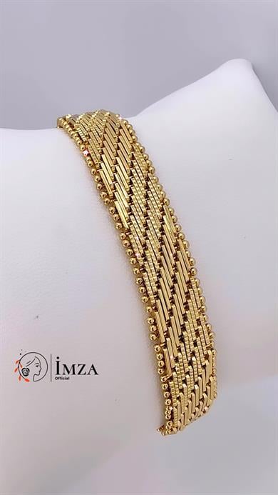Vip Gold Hasır Bileklik
