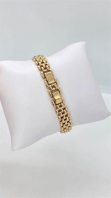 Vip Gold Rose Taşlı Rolex Bileklik