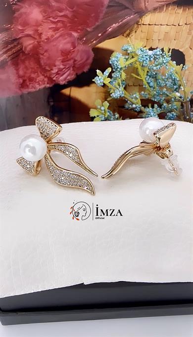 Vip İnci  Fiyonk Küpe