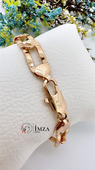 Vp Rose Gold Kalın Zincir Bileklik