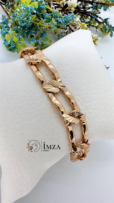 Vp Rose Gold Kalın Zincir Bileklik