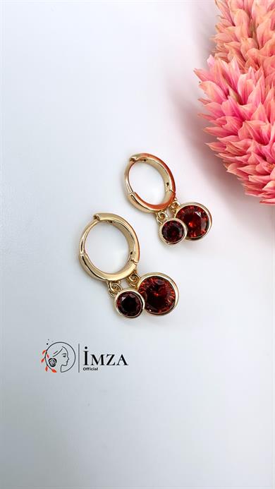 Vip Rose Kırmızı Küpe