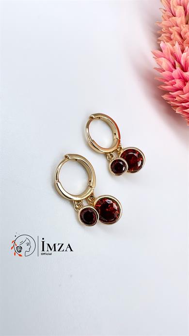 Vip Rose Kırmızı Küpe
