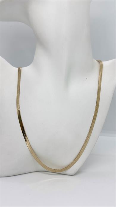Vip Rose Gold Altın Kaplama İtalyan Kolye 60cm
