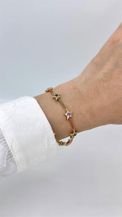 Vp Rose Gold Renkli Yıldızlı Su Yolu