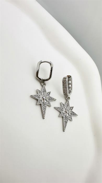 Vip Silver Siriüs Yıldızı Küpe