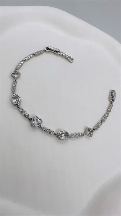 Vip Silver Taşlı Bileklik