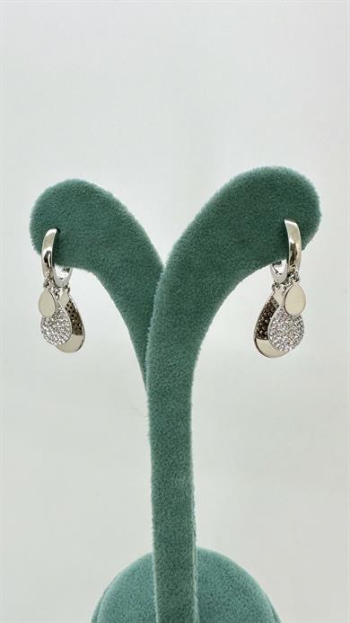 Vip Silver Taşlı Damla Küpe