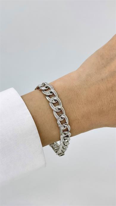 Vip Silver Taşlı Samanyolu Bileklik