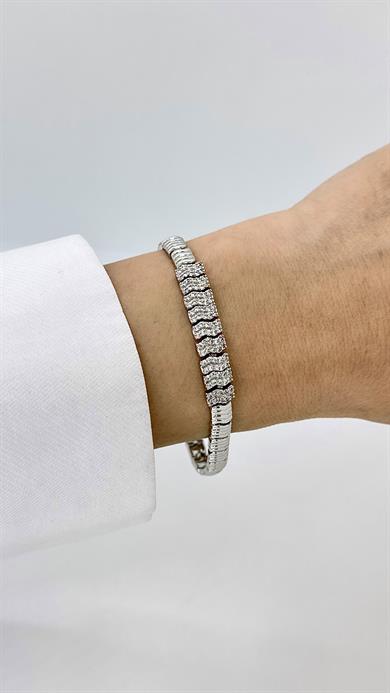 Vip Silversu Dalgası Bileklik