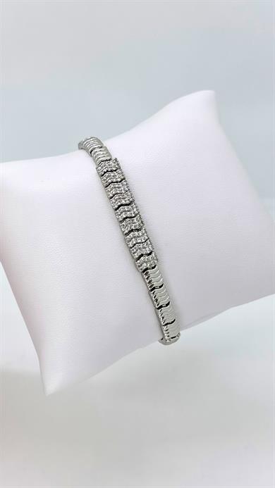 Vip Silversu Dalgası Bileklik