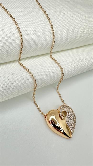 VİP ZİRCON HEART KOLYE