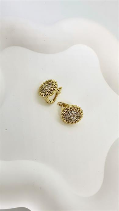 Vip14 K Zirkon Taşlı Papatya Küpe