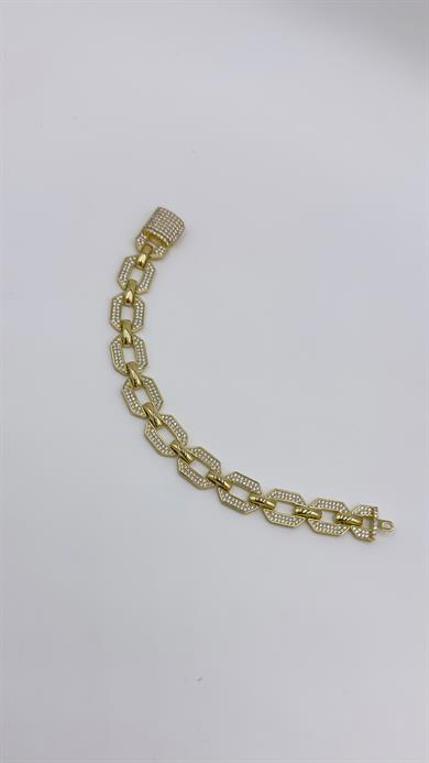 Vp 14 K Altıgen Taşlı Gurmet Bileklik