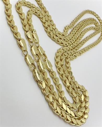 Vp 14 K Altın Kaplama 45cm 50cm 60cm Arpa Kolyeler ( Seçim yaparak sepete ayrı ayrı ekleyiniz) 