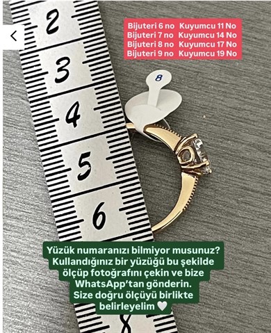 Vp 14 K Altın Kaplama Beş Taş Model Yüzük