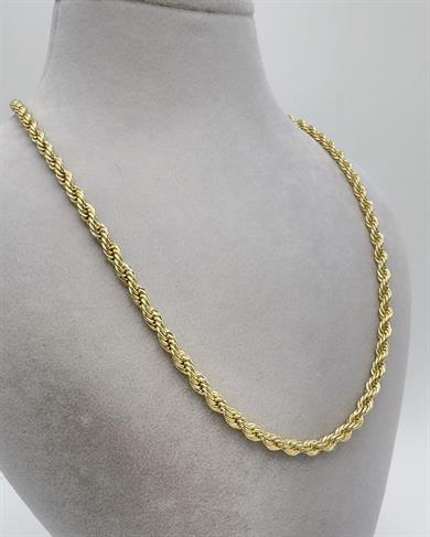 Vp 14 K Altın Kaplama Burgu Model Kolye 45cm 4mm