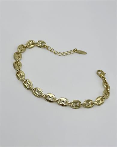 Vp 14 K Altın Kaplama Düğme Model Bileklik