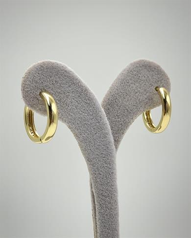 Vp 14 K Altın Kaplama Düz  Halka Model Küpe