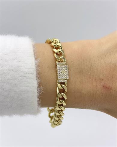 Vp 14 K Altın Kaplama & Gurmet  Model Bileklik