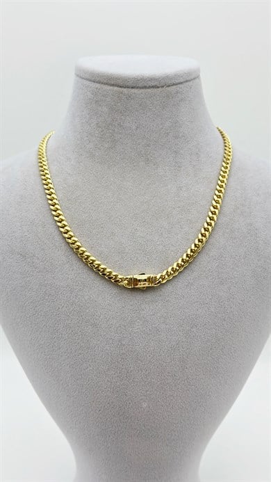 Vp 14 K Altın Kaplama & İnce Gurmet  Model Kolye 45cm