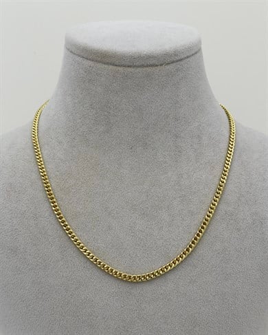 Vp 14 K Altın Kaplama İnce Gurmet Zincir 45cm
