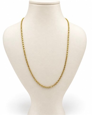 Vp 14 K Altın Kaplama İnce Singapur Zincir Kolye 60cm