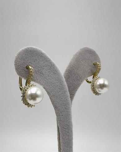 Vp 14 K Altın Kaplama İnci Model Küpe