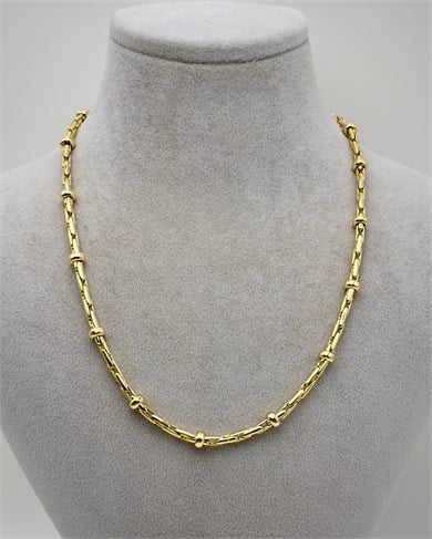 Vp 14 K Altın Kaplama İtalyan Düğüm Zincir 45+7cm