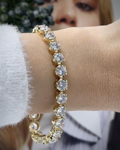 Vp 14 K Altın Kaplama Kalın Suyolu Bileklik