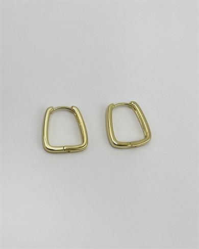 Vp 14 K Altın Kaplama Kare Sepet Model Küpe