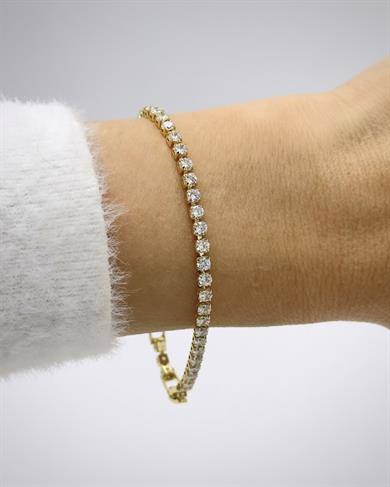 Vp 14 K Altın Kaplama Kare Suyolu Model Bileklik