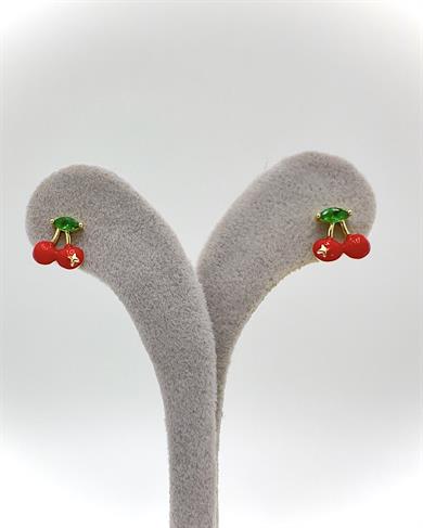 Vp 14 K Altın Kaplama Kiraz Model Küpe