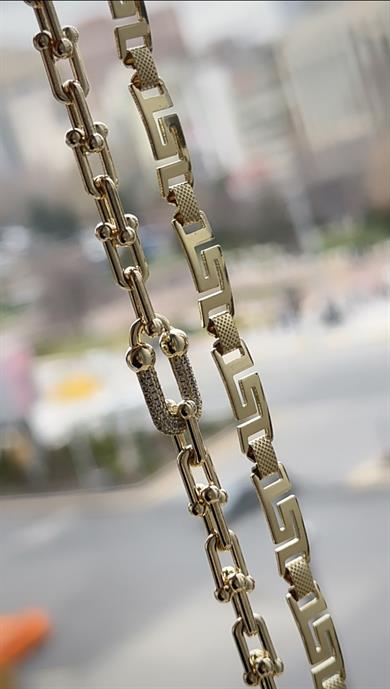 Vp 14 K Altın Kaplama Mapalı Kombin Set