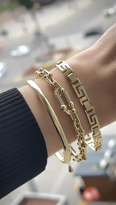 Vp 14 K Altın Kaplama Mapalı Kombin Set