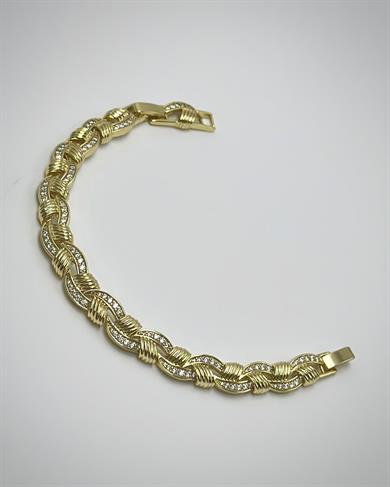 Vp 14 K Altın Kaplama Örgü Sepet Bileklik