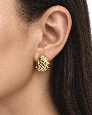 Vp 14 K Altın Kaplama Pinecone Model Küpe