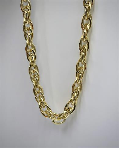 Vp 14 K Altın Kaplama Sarmal Kolye 55cm