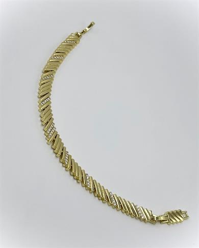 Vp 14 K Altın Kaplama Taşlı Nota Model Bileklik