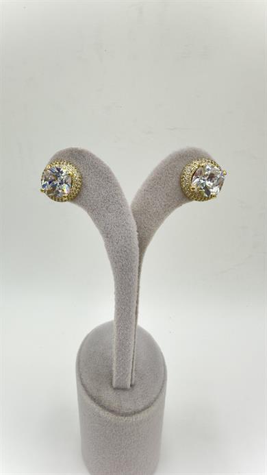 Vp 14 K Baget Taşlı Model Küpe