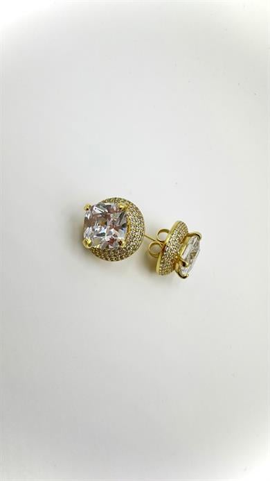 Vp 14 K Baget Taşlı Model Küpe