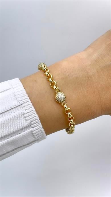 Vp 14 K Beyaz Kaplan Gözü Model Bileklik