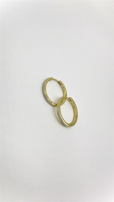 Vp 14 K Beyaz Mineli Halka Model Küpe